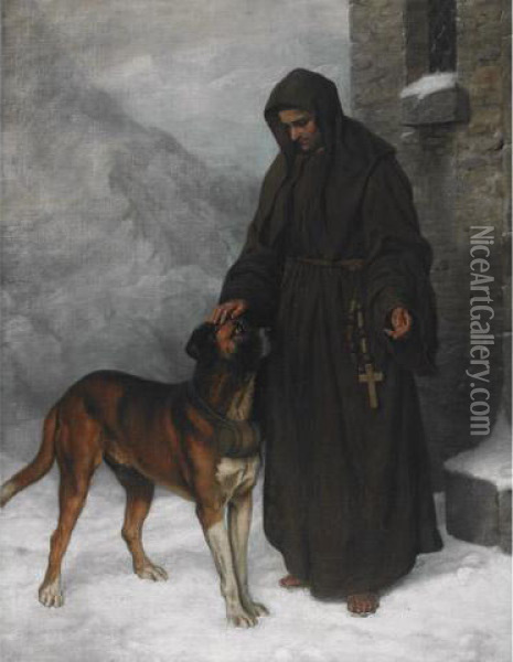 Messengers Of Mercy Oil Painting - Charlotte Mount B. Schreiber