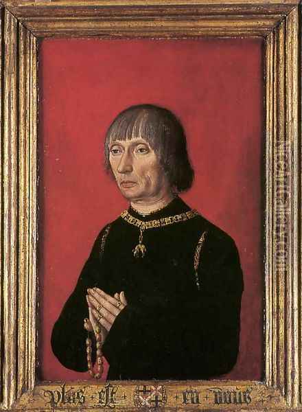 Portrait of Louis of Gruuthuse 1472-82 Oil Painting - Flemish Unknown Masters