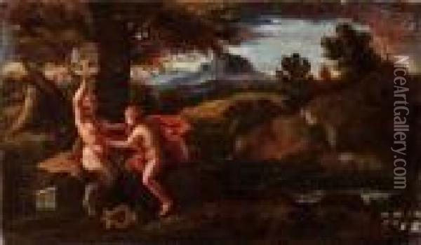 Apollo E Marsia Oil Painting - Gaspard Dughet Poussin