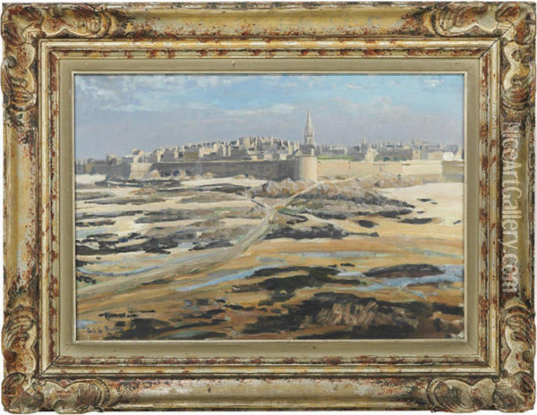 Saint Malo Oil Painting - Louis Lebreton
