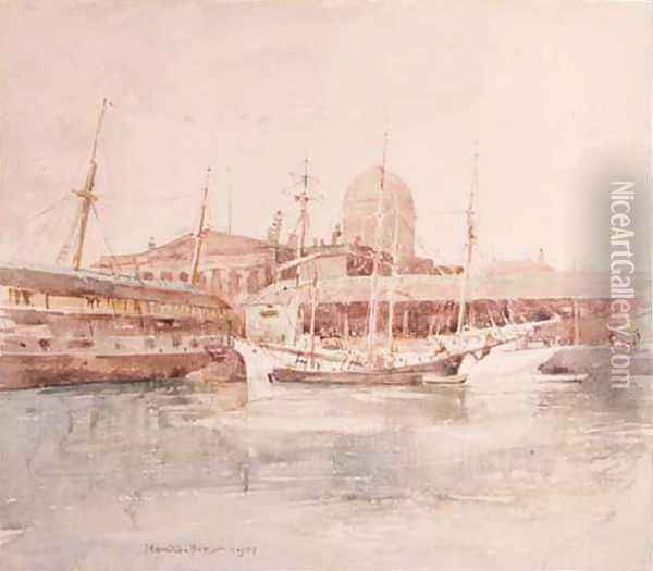 Custom House from the Salthouse Docks Oil Painting - James Hamilton Hay