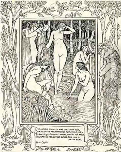Diana and her nymphs Oil Painting - Walter Crane