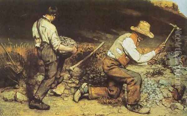 Stonebreakers Oil Painting - Gustave Courbet
