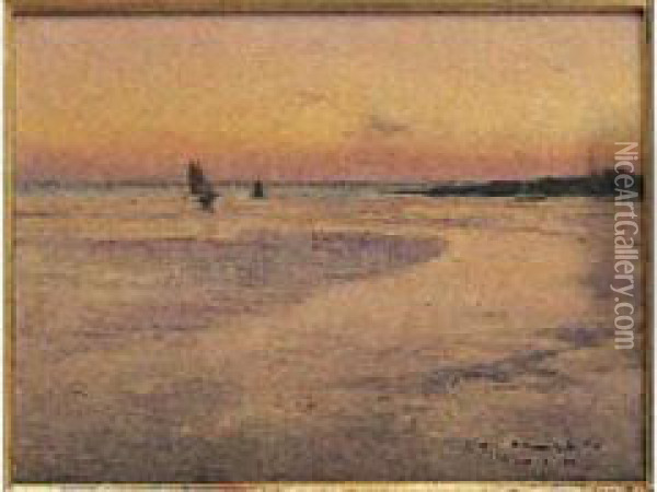 Port Navalo Oil Painting - Albert Lynch