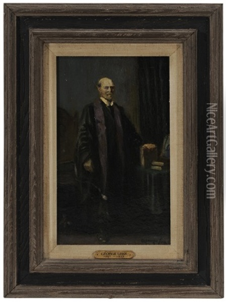 Portrait Of Charles Evans Hughes, Sr (1862-1948) Oil Painting - George Benjamin Luks