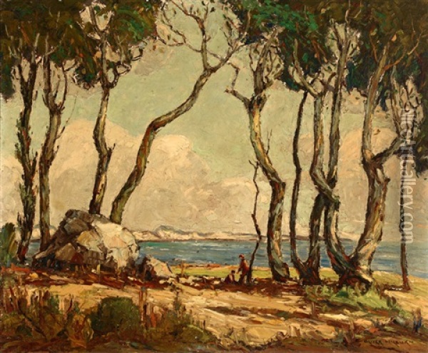 El Capitan, Coastal View Oil Painting - Oliver Milburn