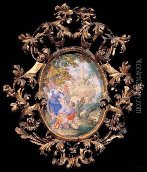Tobiolo E L'angelo Oil Painting - Francesco de Mura