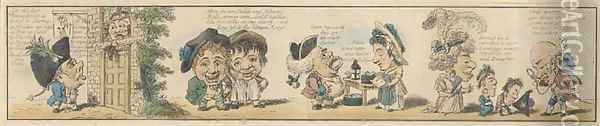 Caricature Conversations Oil Painting - James Gillray