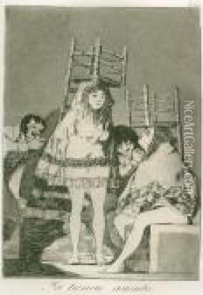 Ya Tienen Asiento (endlich Haben Sie Einen Platz)1797-1798 Oil Painting - Francisco De Goya y Lucientes