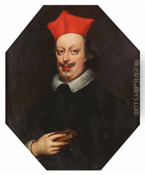 Ritratto Del Cardinal Carlo De Medici Oil Painting - Justus Sustermans