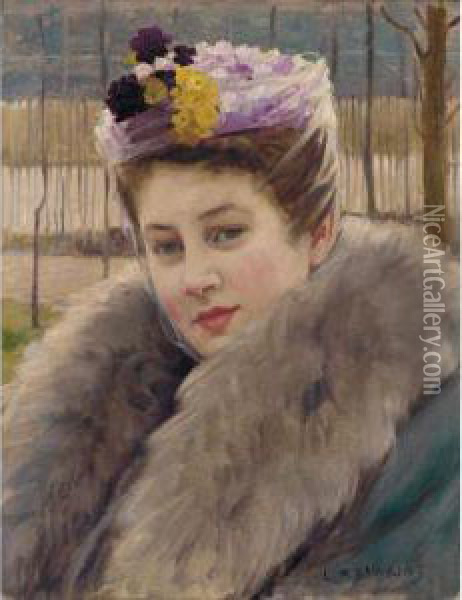 Portrait Of A Woman Oil Painting - Louis Welden Hawkins