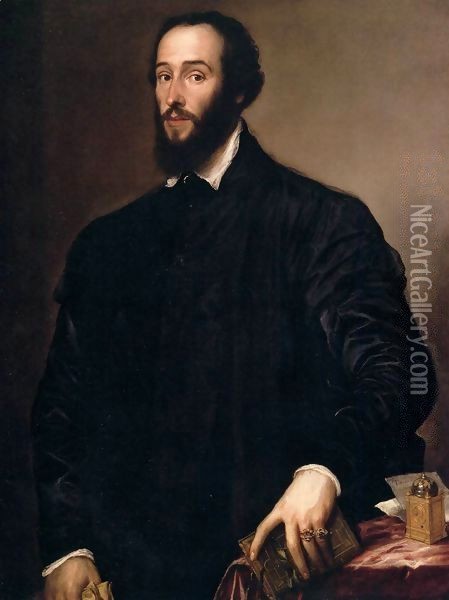 Antoine Perrenot de Granvelle Oil Painting - Tiziano Vecellio (Titian)