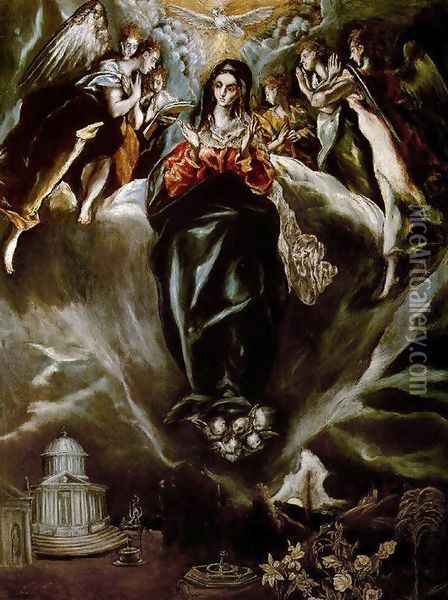The Virgin of the Immaculate Conception 1605-10 Oil Painting - El Greco (Domenikos Theotokopoulos)