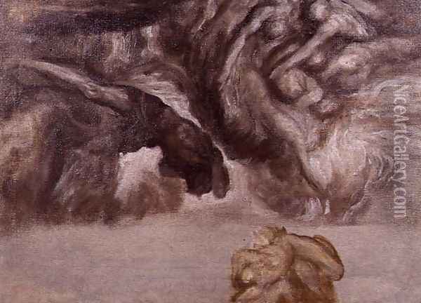 Study for 'My Punishment is Greater than I can Bear' Oil Painting - George Frederick Watts