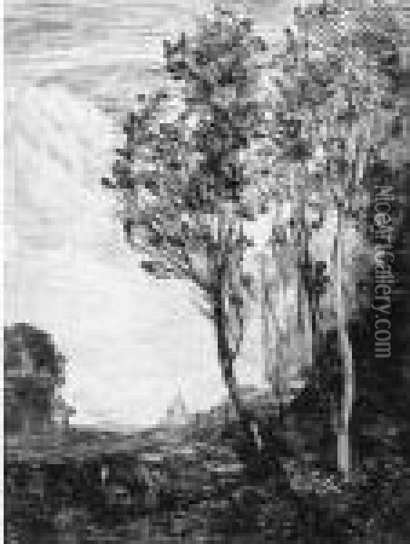 Souvenir D'italie (delteil 5) Oil Painting - Jean-Baptiste-Camille Corot