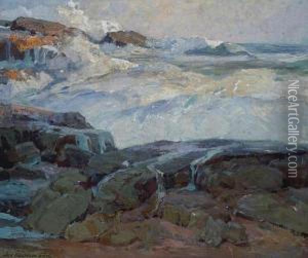Rockbound Coast Oil Painting - Jack Wilkinson Smith