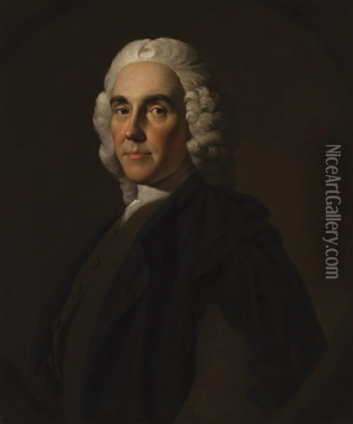Half Length Portrait Of Dr. Alexander Monro Oil Painting - Allan Ramsay