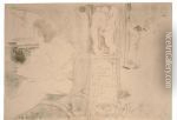 Couverture De L'estampe Originale Oil Painting - Henri De Toulouse-Lautrec