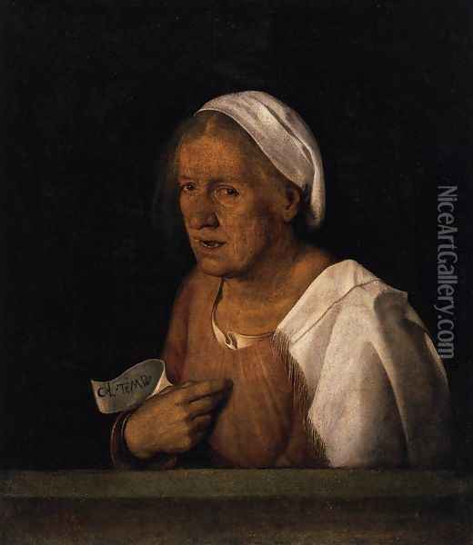 Old Woman Oil Painting - Giorgione