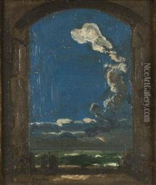 Clouds Through An Arch Oil Painting - James Ferrier Pryde