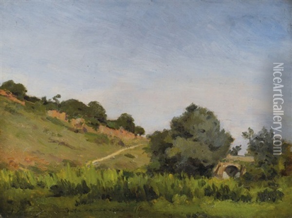 Paesaggio Del Canavesano Oil Painting - Vittorio Avondo