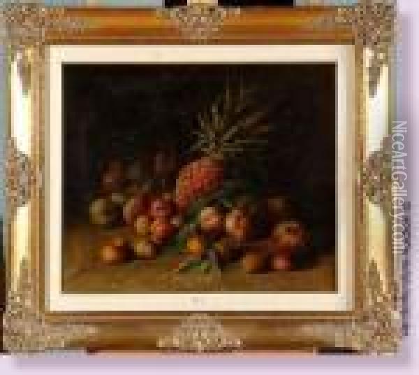 Nature Morte Aux Fruits Oil Painting - Joseph Van Genegen