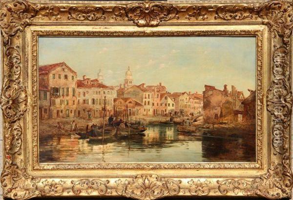 View Of The Campo Di Marte, Venice Oil Painting - George Clarkson Stanfield