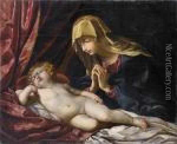 Madonna Con Bambino Oil Painting - Guido Reni