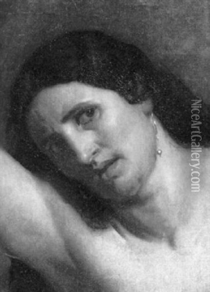 Portrat Der Nanna Risi Oil Painting - Anselm Friedrich Feuerbach