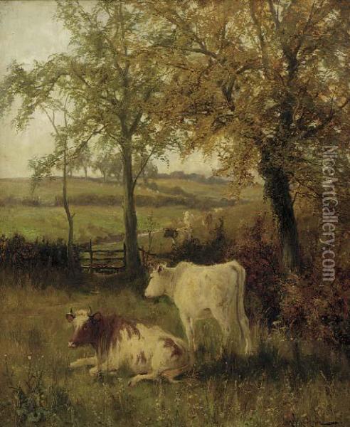 Autumn, Leicestershire Oil Painting - Arthur Walker Redgate