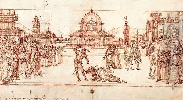 The Triumph of St George 1502 Oil Painting - Vittore Carpaccio