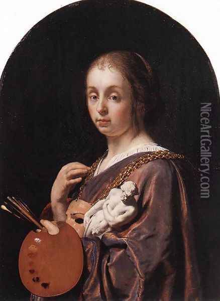 Pictura (an allegory of painting) Oil Painting - Frans van Mieris