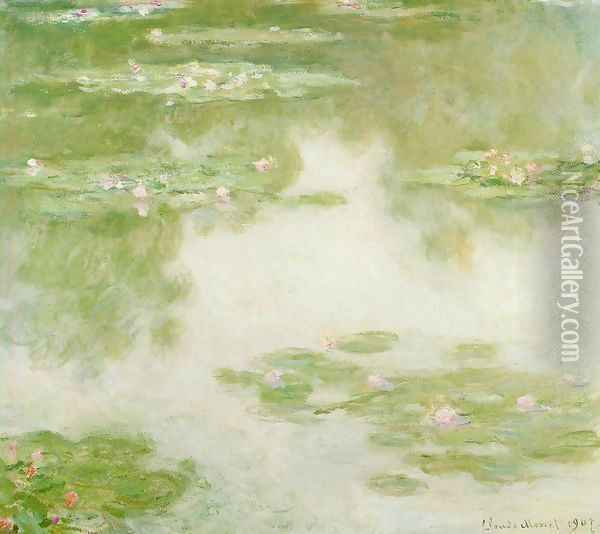 Water-Lilies11 1907 Oil Painting - Claude Oscar Monet