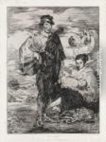 Les Gitanos Oil Painting - Edouard Manet