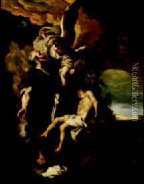 Il Sacrificio Di Isacco Oil Painting - Johann Liss