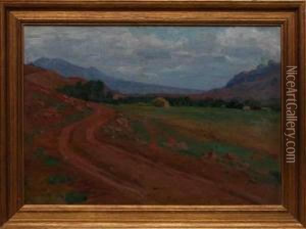 Old Dirt Road Oil Painting - Richard Lorenz