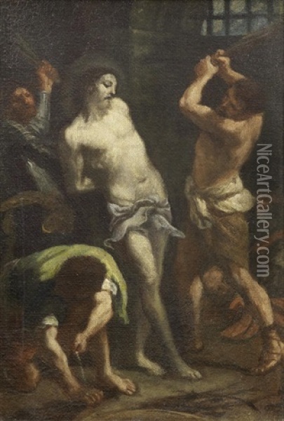 The Flagellation Oil Painting - Marco Benefial