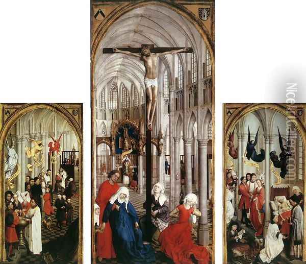 Full view 2 Oil Painting - Rogier van der Weyden