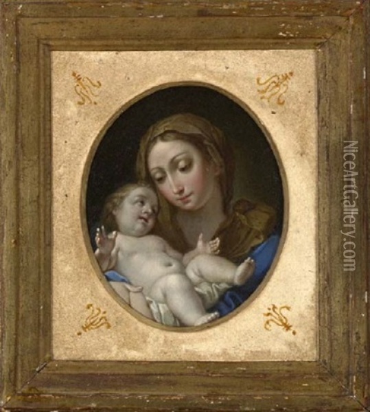 Madonna And Child Oil Painting - Carlo Maratta