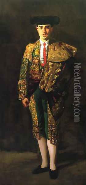 Portrait Of El Matador Felix Asiego Oil Painting - Robert Henri