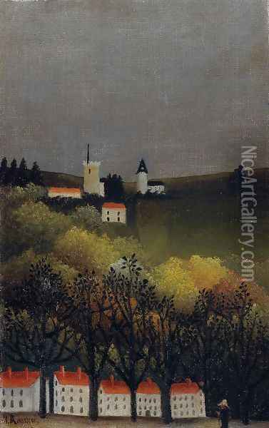 Landscape Oil Painting - Henri Julien Rousseau