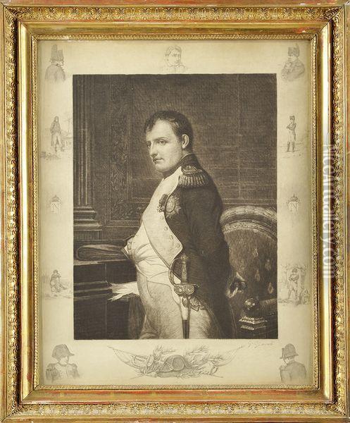 L'empereur Napoleon 1er Dans Son Bureau Des Tuileries Oil Painting - Paul Charles Delaroche