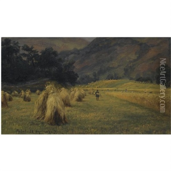 Hoystakker, Rydal, Cumbria Oil Painting - Thomas Fearnley