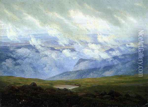Drifting Clouds c. 1820 Oil Painting - Caspar David Friedrich