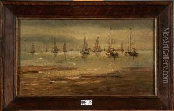 Marine Oil Painting - Bartol Wilhelm Van Laar