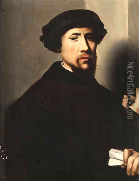 Portrait of a man Oil Painting - Joos Van Cleve