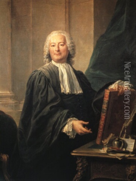 Portrait De Joseph-balthasar Gibert Oil Painting - Jean Valade
