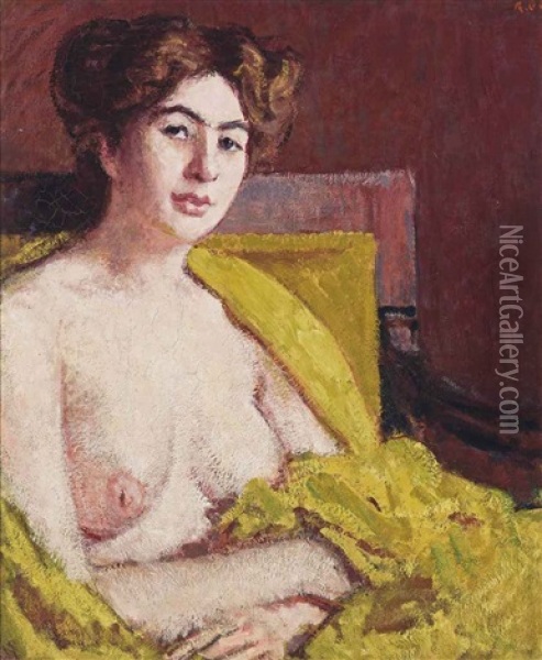 Seated Female Nude Oil Painting - Roderic O'Conor
