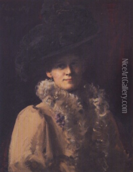 Miss Suzanne Hay Oil Painting - Sir John Longstaff