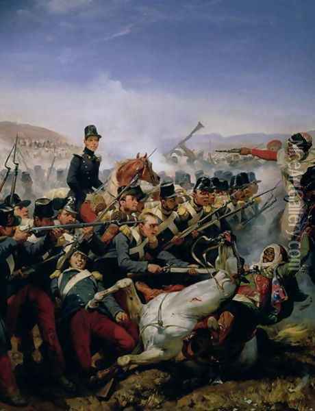 The Battle of Somah, 1839 Oil Painting - Horace Vernet